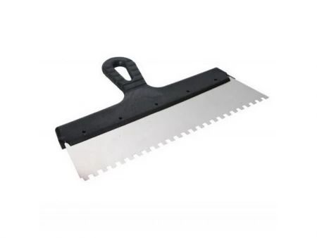 Шпатель нержав. 150 мм зуб 10*10 мм, • 05-458