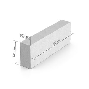 Газобетон UDK SB 400 600х200х100 В2.5