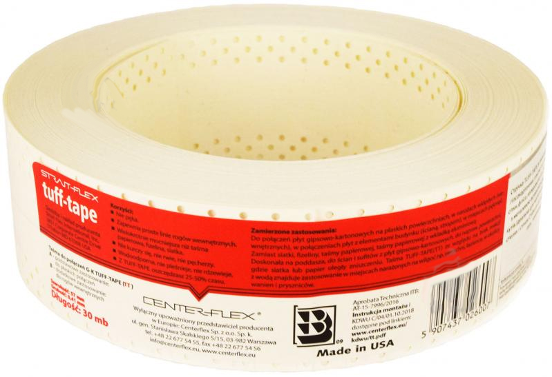 Стрічка StraitFlex TUFF-TAPE (червона) 57мм 30м