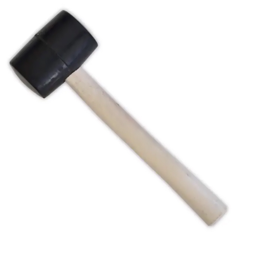 Киянка резиновая 450г, 55мм, деревянная ручка (39-001)