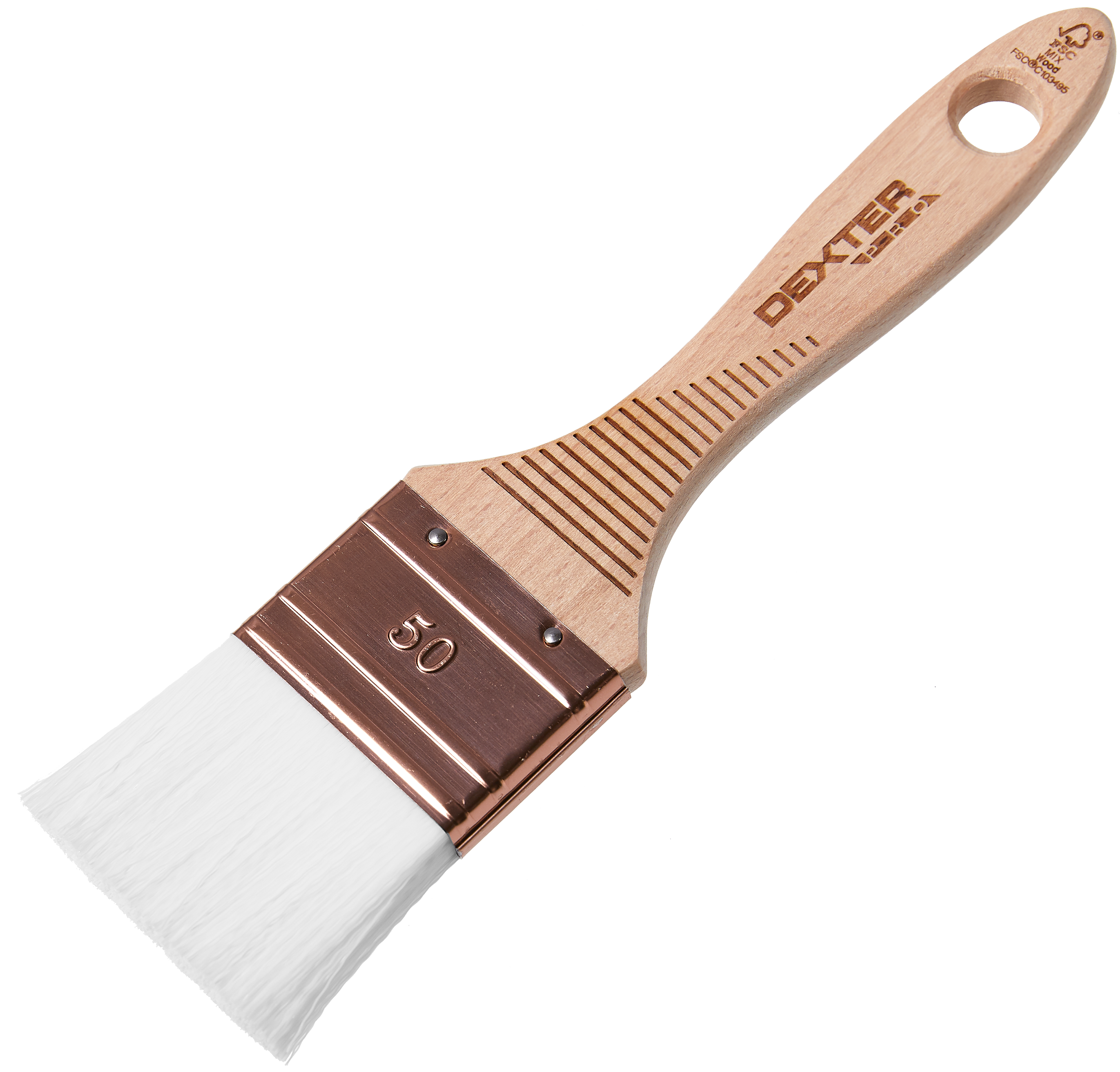 Пензель нейлоновий, дерев'яна ручка, 50мм • 00-110