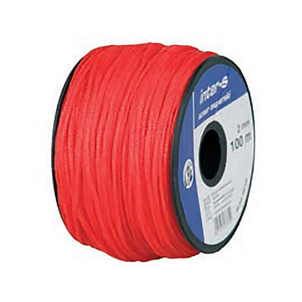 Шнурок для каменщ.1,7мм-намотка 50м, (красный) • 69-640