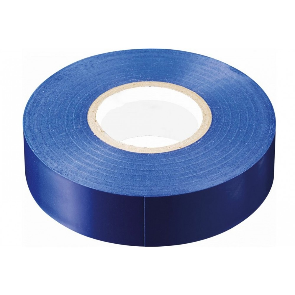 Изолента ПВХ синяя 19 мм х 10 м