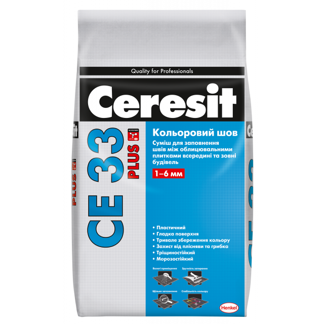СЕ 33 PLUS Серый шов 114, 2кг CERESIT