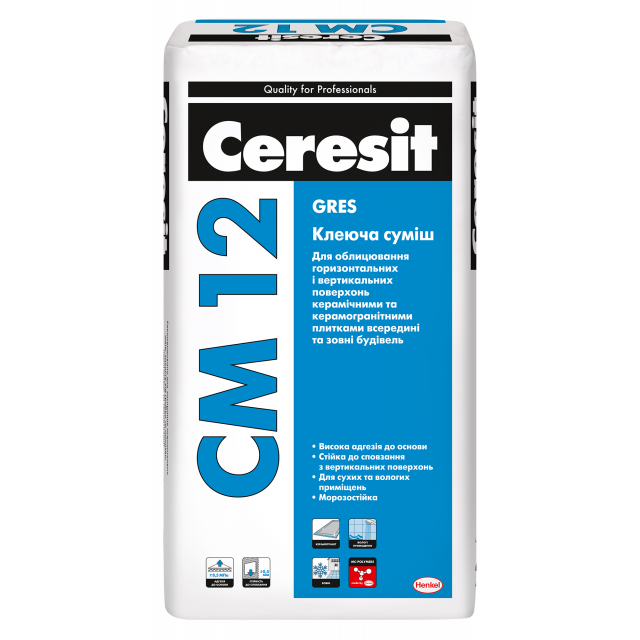 СМ 12/25 CERESIT  Клеющая смесь для керамогранита