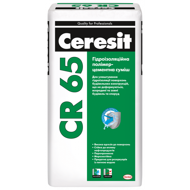 CR 65/25 Полимерцементная гидроизоляция CERESIT
