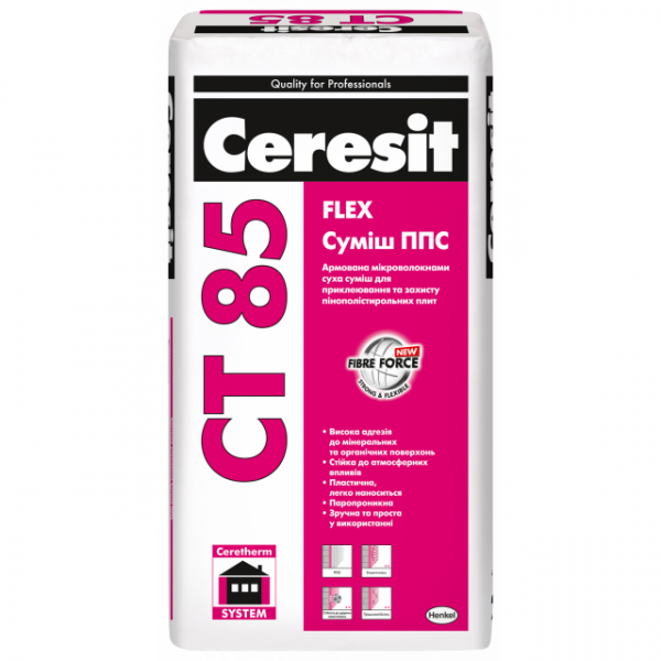 СТ 85 CERESIT  для прикл. та захисту ППС 25 кг