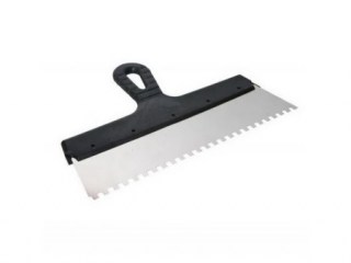 Шпатель нержс пластм. ручкой 350 мм зуб 8х8 • 05-451