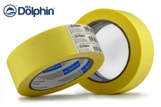 Стрічка малярська DOLPHIN 38ммх50м (ПОЛЬША) • 10-005