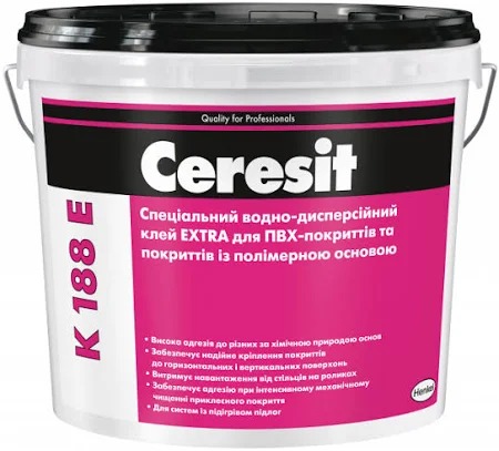 K 188 E/12кг  клей для ПВХ,ХВ.поллір CERESIT