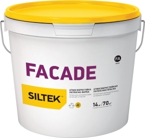 Краска Facade Краска атмосферостойкая латексная база FА,14кг Siltek