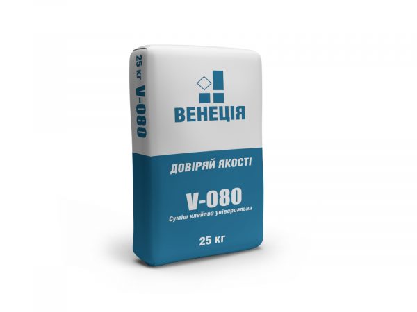 ВЕНЕЦІЯ V-080 Клей для плитки (аналог Т-80), 25кг, 42/пал